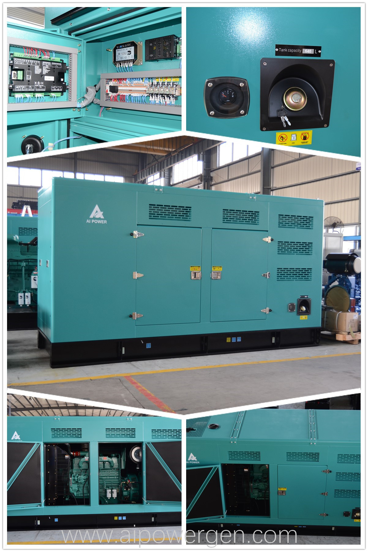 Famous Brand Diesel Genset 575KW Engine With Generator Diesel 460KVA Stamford Alternator