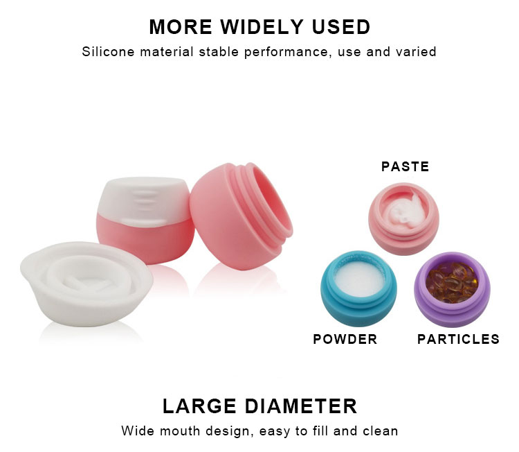 25g 20ML Cosmetic Shampoo Gel Silicone Travel Bottles