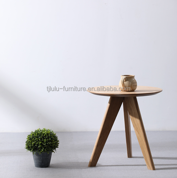 NO Folded Modern Nordic Wood Side Coffee Table Furniture Solid Wood Coffee Table Finish Nitrolacquer For Living Room