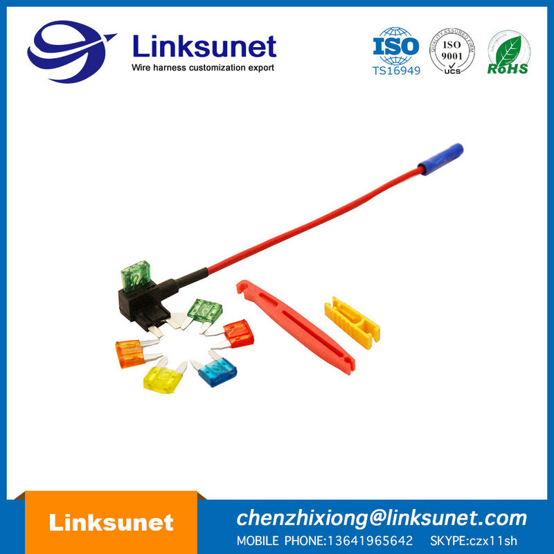 Automotive 35A 12V / 24V / 36V Maxi Fuse Box Wiring Harness UL1015 - 16AWG OD 3.0MM