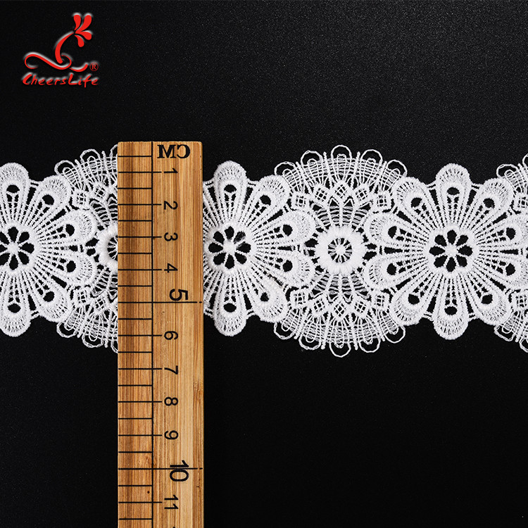Wholesale Lace Trim Stretch Lace Trim Flat Lace Trim Flower Embroidery