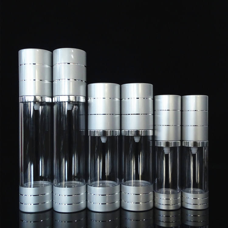 10ml - 30ml Clear Plastic Airless Pump Bottles Propellant Free Dispensing For Serum