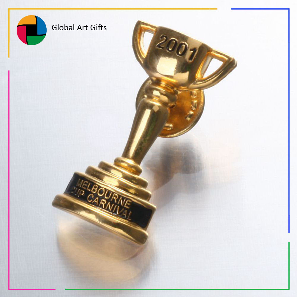 Custom No Color Metal Pin Badge No Minimum Quantity Die Casting / Stamping