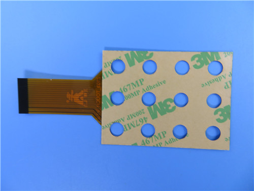 IPC 6012 Class 2 Polyimide 25um Flexible PCB Board For Counter Keypad