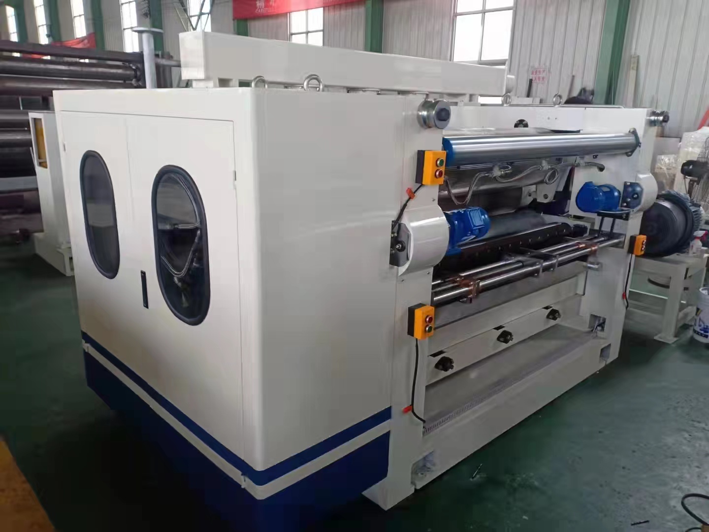 Machinery Cube Type Single Facer for Packaging Line Function of Corrugated Paperboard
