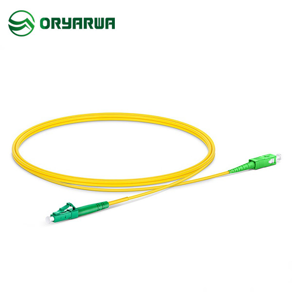 LC APC To SC APC Single Mode Patch Cord Simplex Jumper