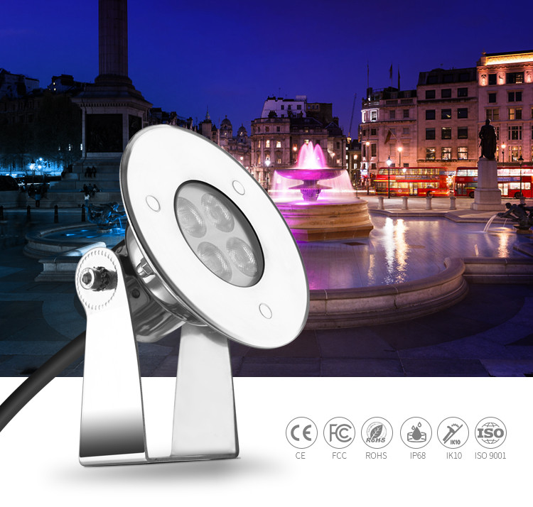 Adjustable Angle Underwater LED Spotlights Inground Pool Lamp Low Energy Consumption