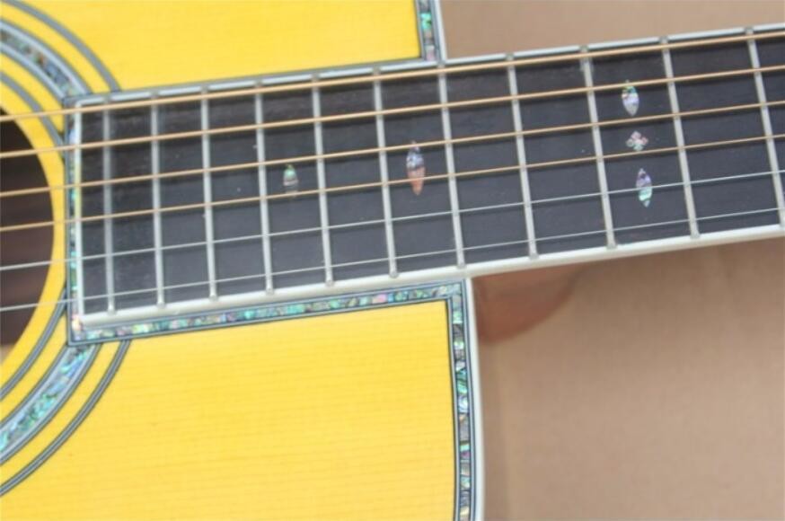41 Inch Solid Wood Body Acoustic Guitar Sitka Mahogany Back and Side Authorized Grover Machine Heads