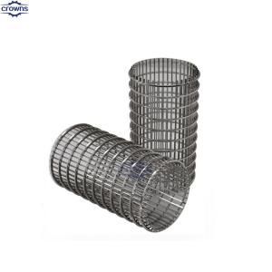 Quality Crowns supply HOT stainless wedge wire filter mesh johnson water well SS screen filter tube for sale