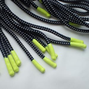 China Shiny Silicone Ends Polyester Fibers 90cm Braided Silk Cord on sale