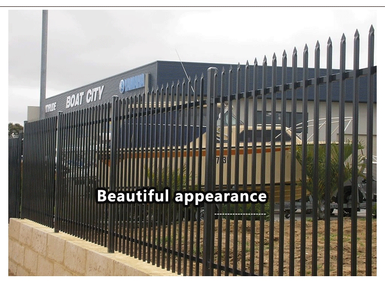 Galvanized Steel Fence Panels Powder Coated Black Steel Hercules Fencing Panels