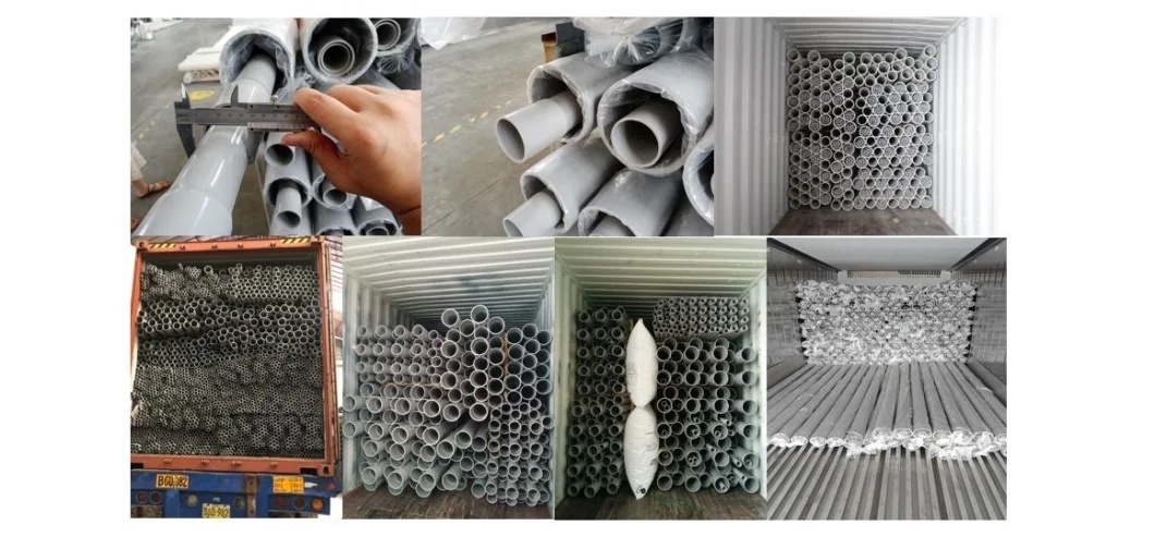 White Plastic PVC Pipe Sch40 Pipe for Cold Water Supply
