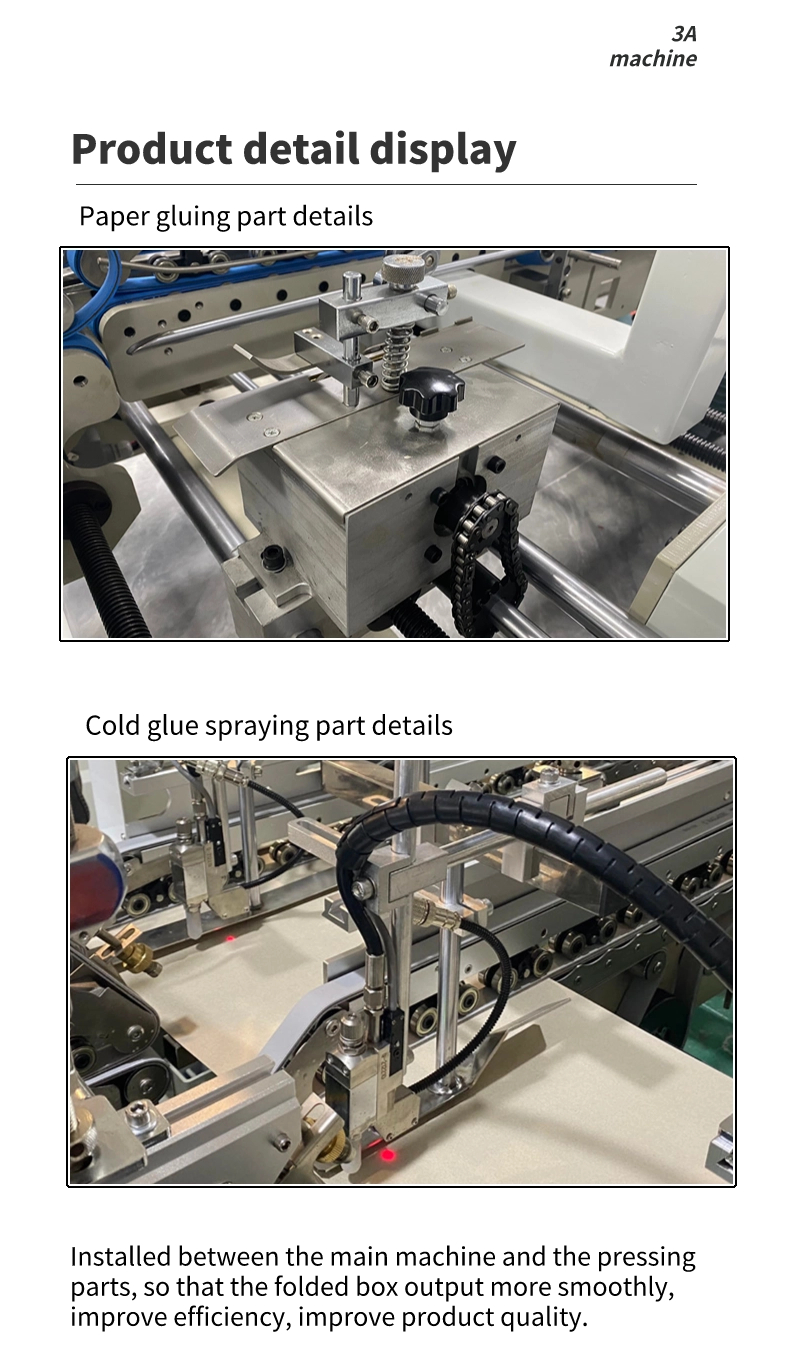Easy to Operate CQT-900 Folding Boxes Machine Crash Lock Bottom Folder Gluer Machine Paper Folder Machine