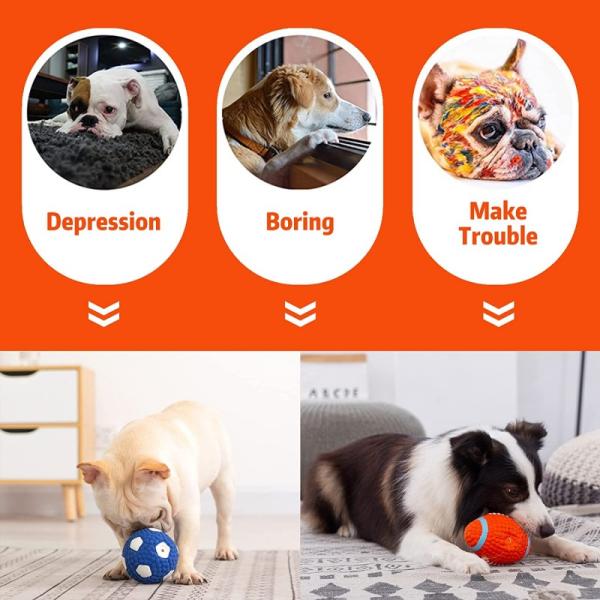 Customized Dog Chewing Toy Interactive Ball Dog Toys Eco Friendly