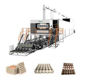 China Biodegradable Plant Pot Making Machine 200KW Bagasse Pulp Moulded Machinery on sale