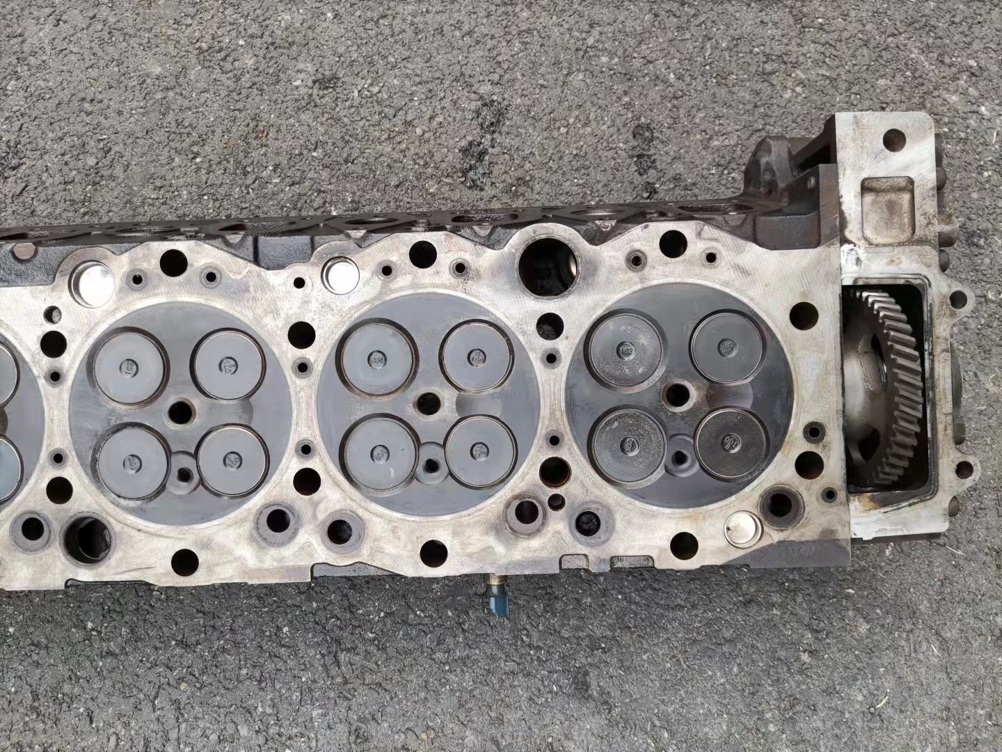Diesel Used Engine Cylinder Head 6WG1 For Excavator ZX450 ZX470-5 Original