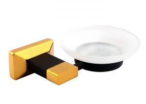 Quality Bathroom Set Bathroom Accessory Soap Holder Gold Plate / Paint Bathroom Supplies for sale