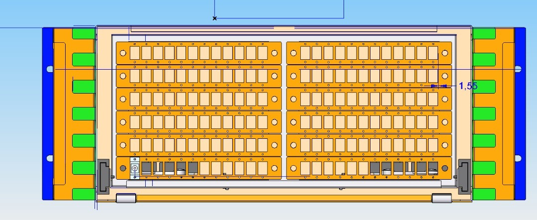 Rack Mount Industrial Fiber Optic Patch Panel Modularity For Mix Connection