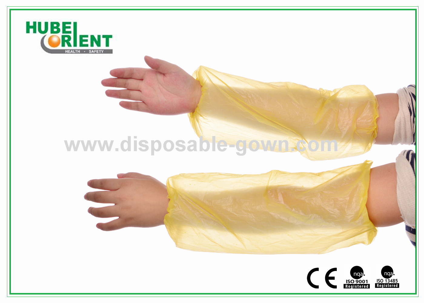 Waterproof Polythene Disposable Arm Sleeves / non-toxic Disposable PE Oversleeves