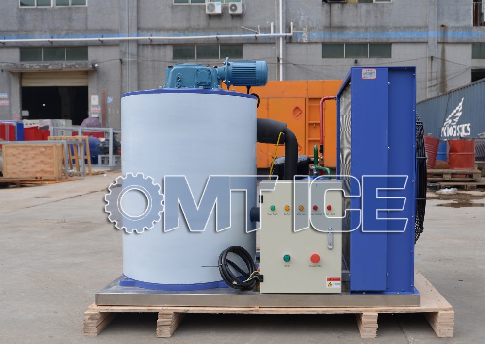 Refrigerant R404a Seawater Flake Ice Machine 380V 2 Ton Flake Ice Machine