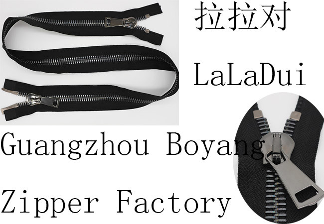 Custom Clothing 15 # Heavy Duty Coat Zippers , Euro Teeth Auto - Lock Extra Large Zipper