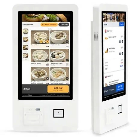Hot sale 18.5/21.5/27/32/43 inch self service bill payment kiosk with window systerm