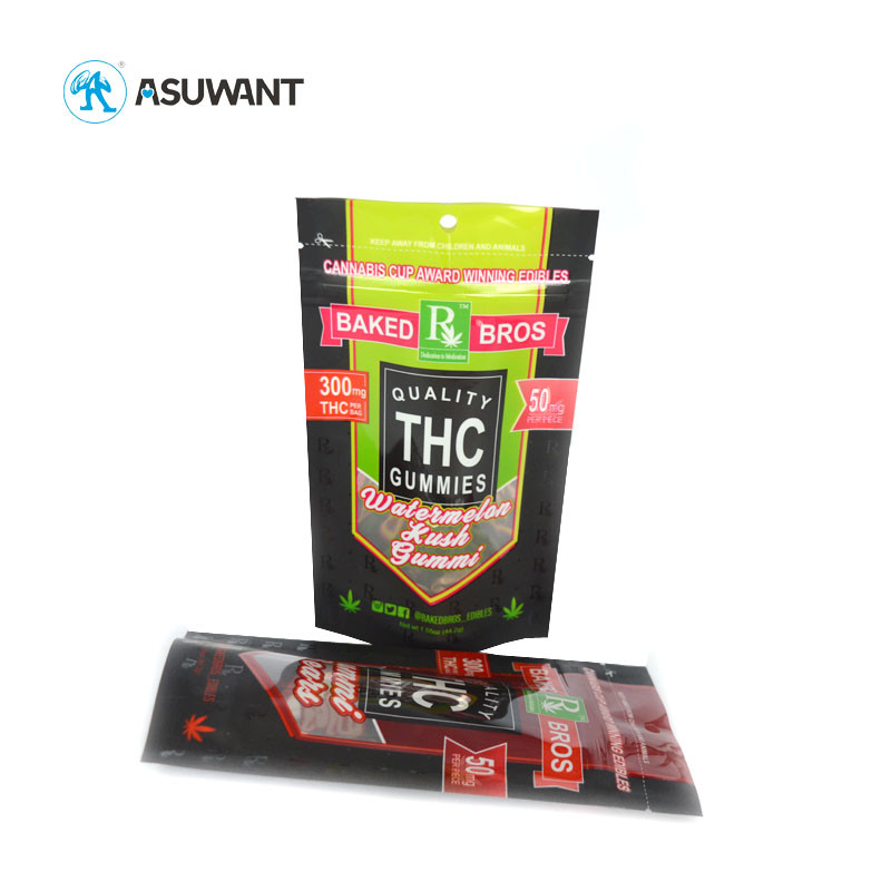 Resealable Black Matte Smell Proof Stand Up Pouch 3.5 Mylar Bags With Logo