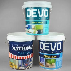Quality OEM ODM Smooth Surface Paint Bucket Plastic With Lid UV Resistant for sale