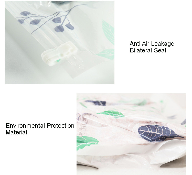 Pillow Packing Travel Space Saver Vacuum Compression Storage Bags With Electric Pump