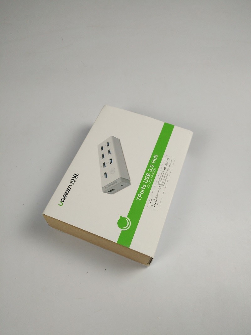 Custom Design Rigid Electronic USB Hub Packaging Box With Paper Tray Insert