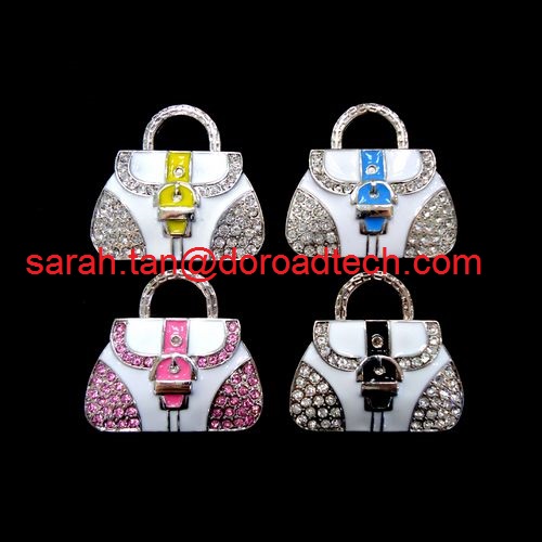 Cute Ladybag Metal Jewelry USB Flash Drives