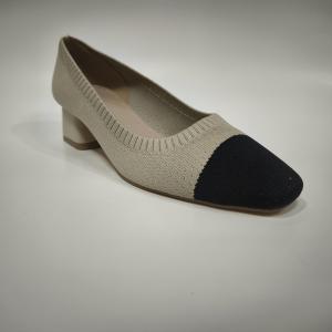 Quality Comfortable Slip On Chunky Heel Spring / Summer Womens Heels for sale
