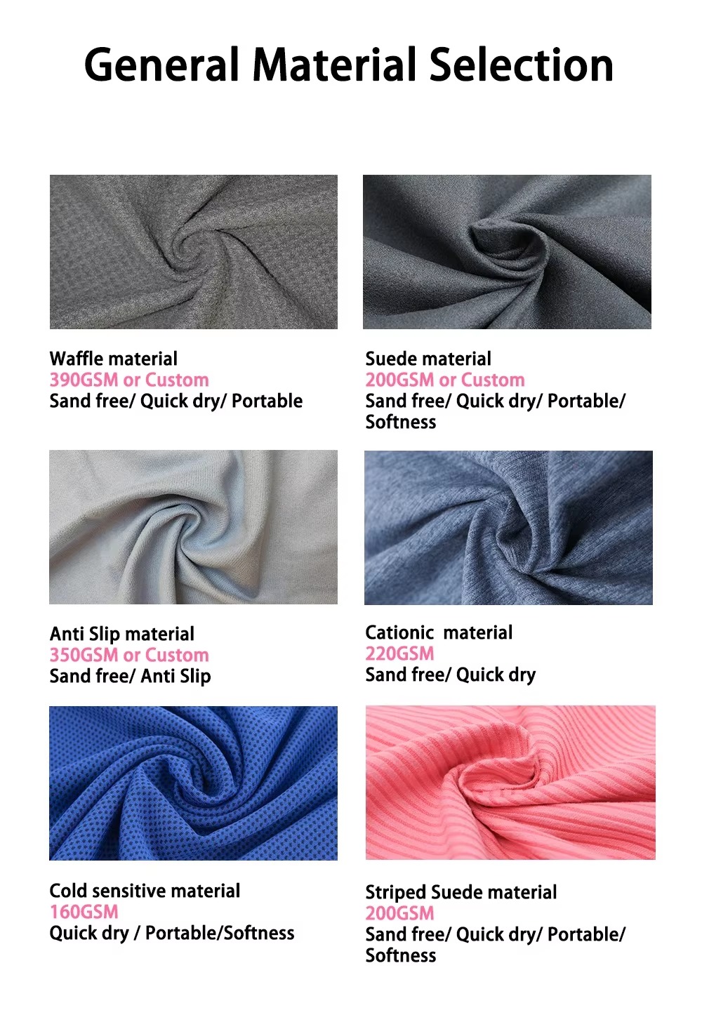 Wholesale High quality fitness gym towel with logo custom embossed print quick drying microfiber suede sports towel