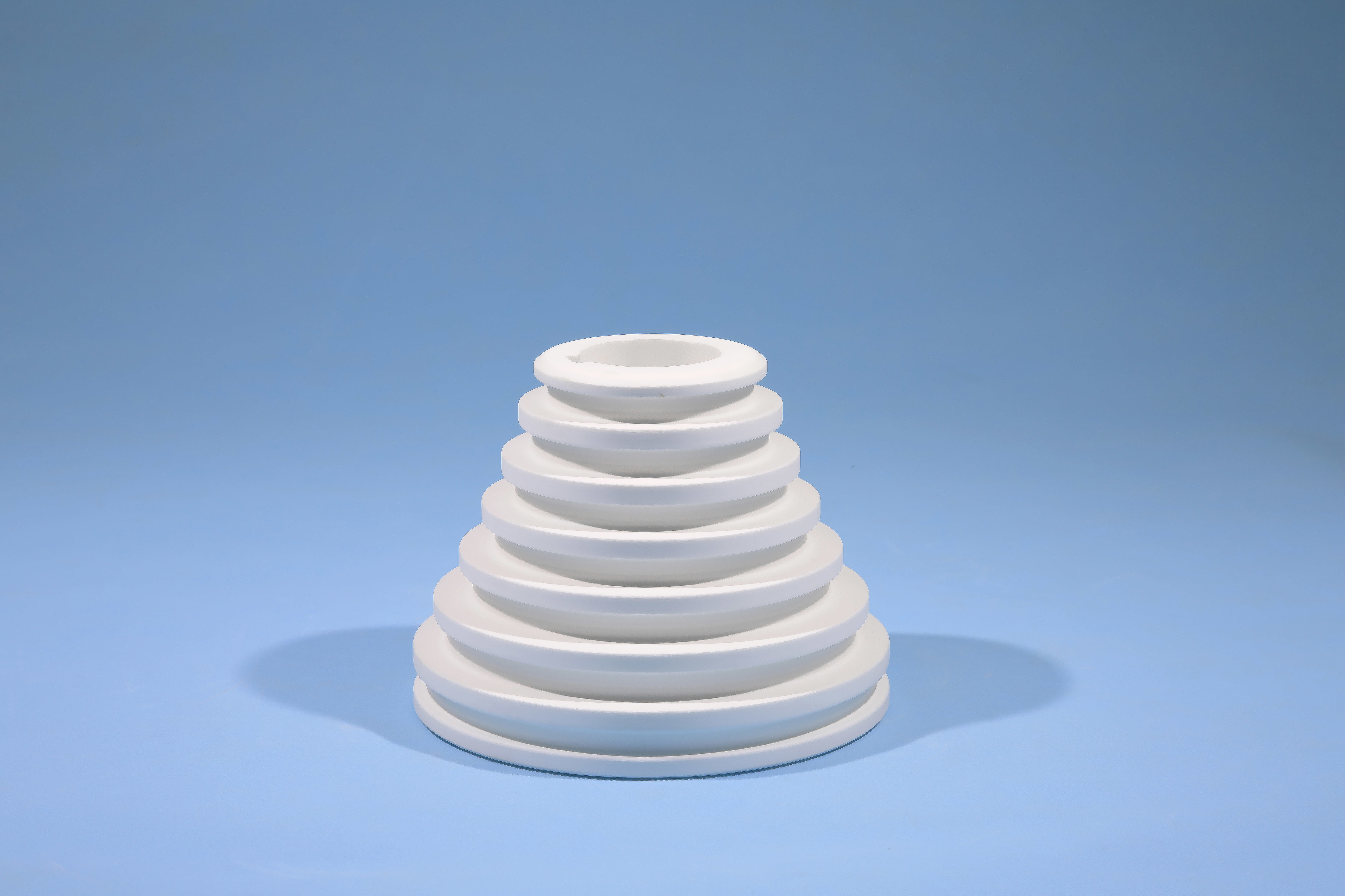 High Hardness Thread Ceramic Lamp Holder , Small Connected Ceramic Lamp Base