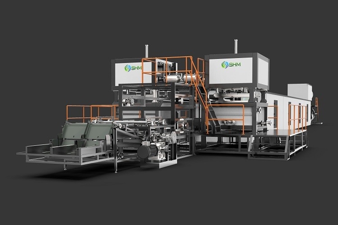Pulp Molded Nursery Tray Making Machine Fibre Moulding Machines