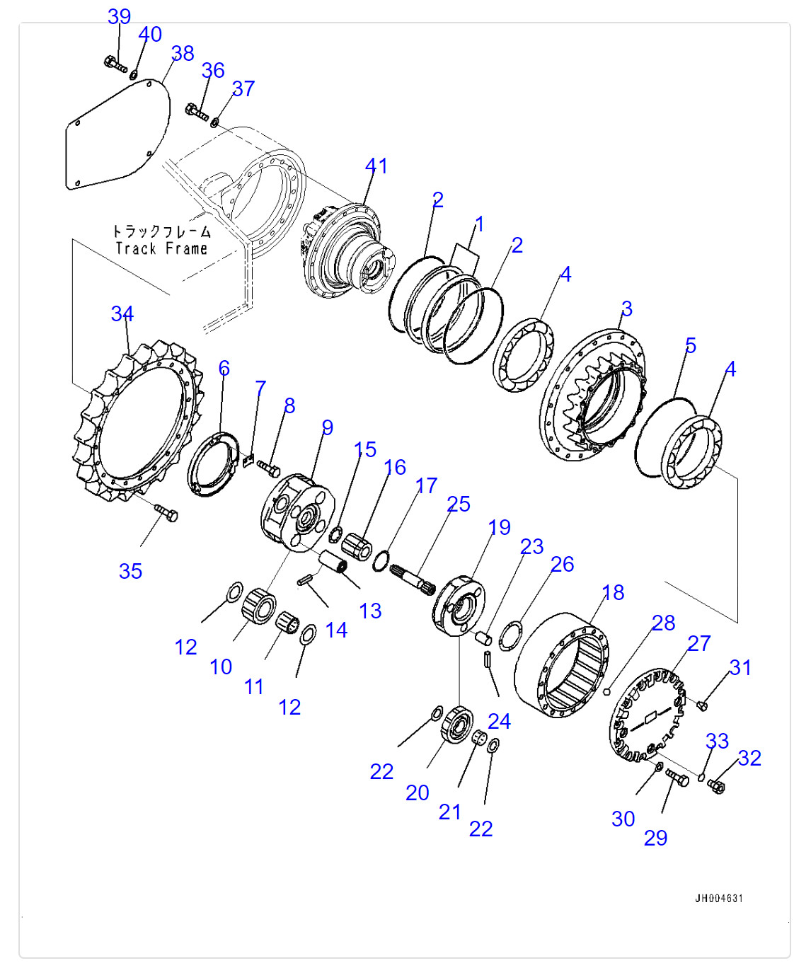 PC200-8 Komatsu Excavator Final Drive