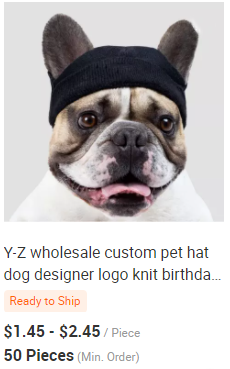 Y-Z Dog Clothing Accessories Handmade Dog Beanie with Pom Pom Crochet Knit Dog Hat Gift