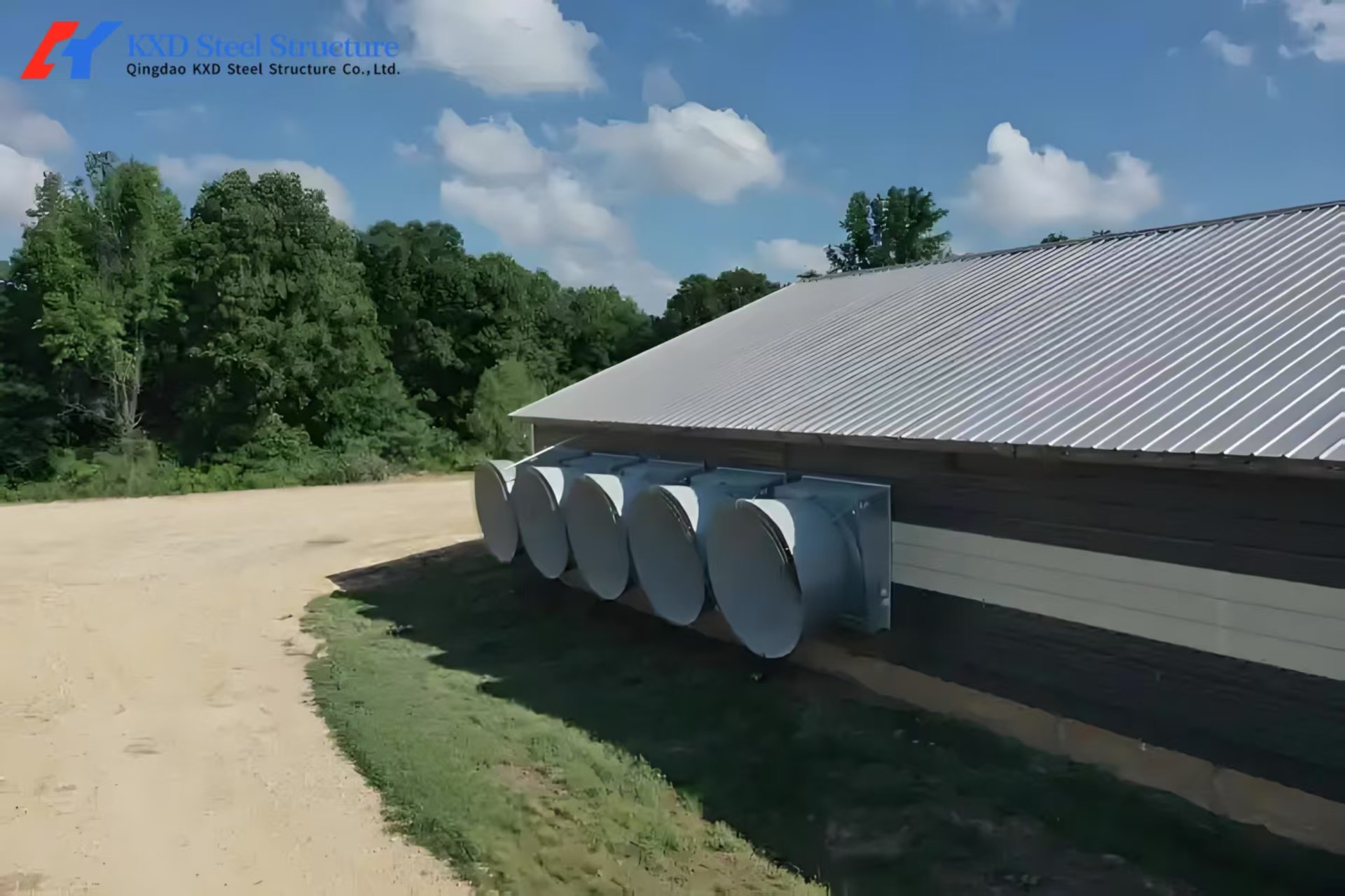 Broiler Poultry Prefab Houses Steel Structure Fully Automated Chicken Farming Equipment