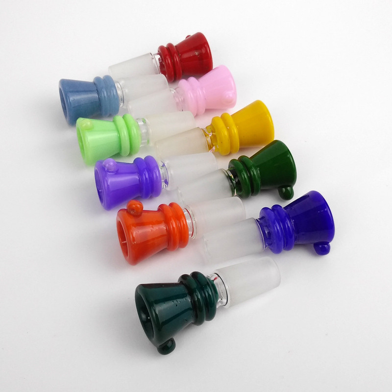 Hand Blown Glass Bong Bowl Herb Slides Funnel Bowl Pieces Multi Design
