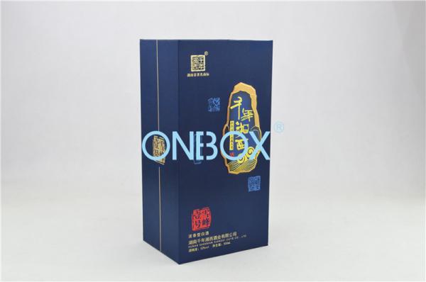 Buy Wine Bottles Luxury Packaging Boxes Recycled Velvet Loose Insert at wholesale prices
