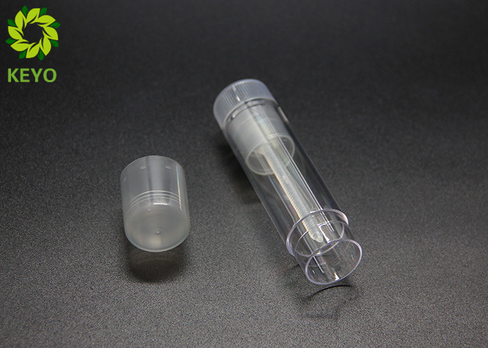 13g Round Shape Empty Lip Gloss Tubes Thin Wall Transparent AS Plastic