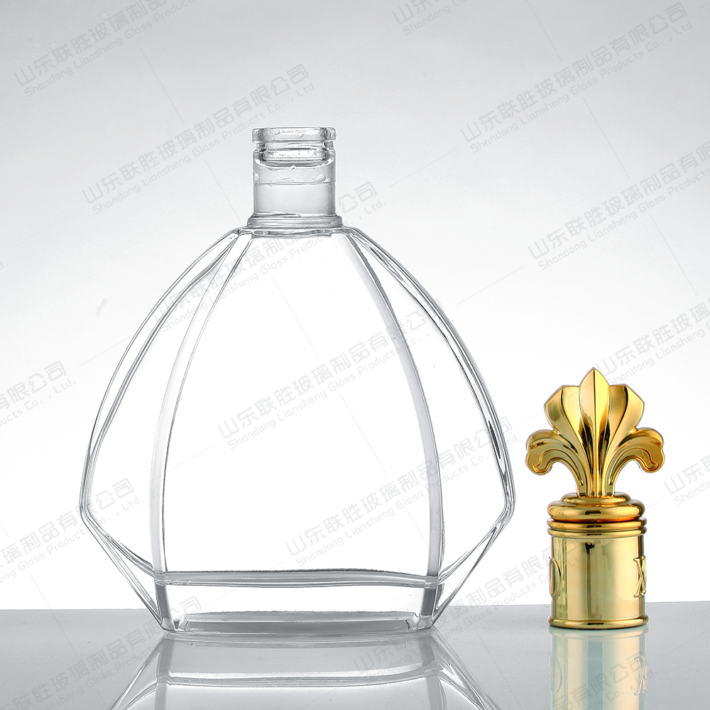 Glass Wine Bottle for Bar Party Brandy Vodka Tequila Decanter Unique and Eye-Catching