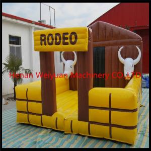 Quality Best design cheap inflatable mechanical rodeo bull with gravity sensor for sale