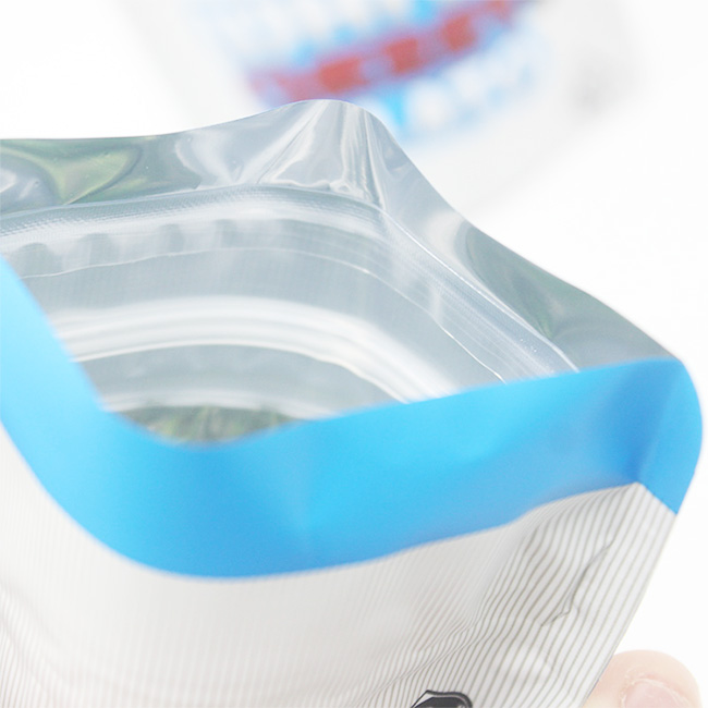 Resealable Gravure Printed Foil Pouches 0.125oz Flat Bottom Pouch