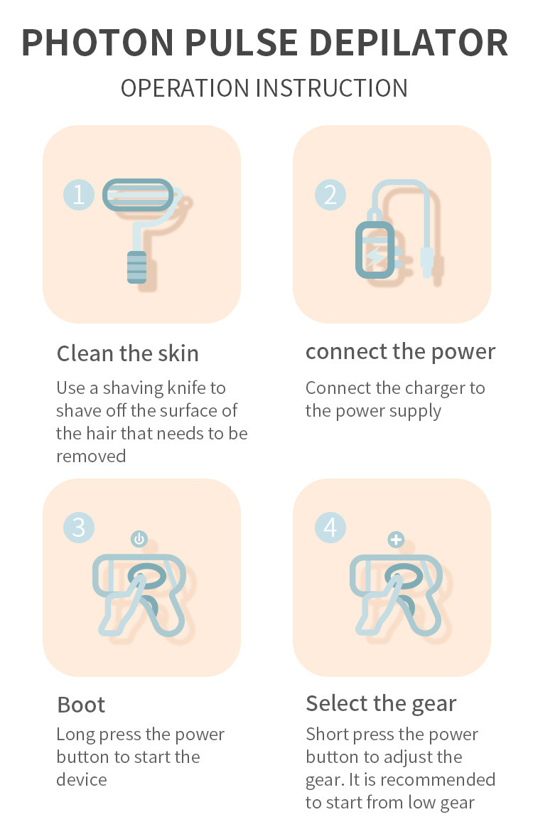 PSE Approval Handheld Laser Hair Remover IPL Skin Rejuvenation