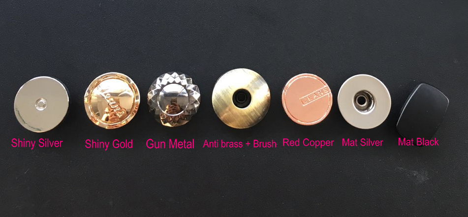 Factory directly New designs metal buttons Gold demin shank Zamak jeans button