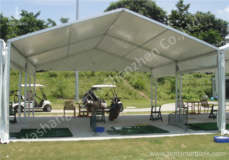Outside High Performance Golf Sport White Fabric Aluminum Framed Event Tents