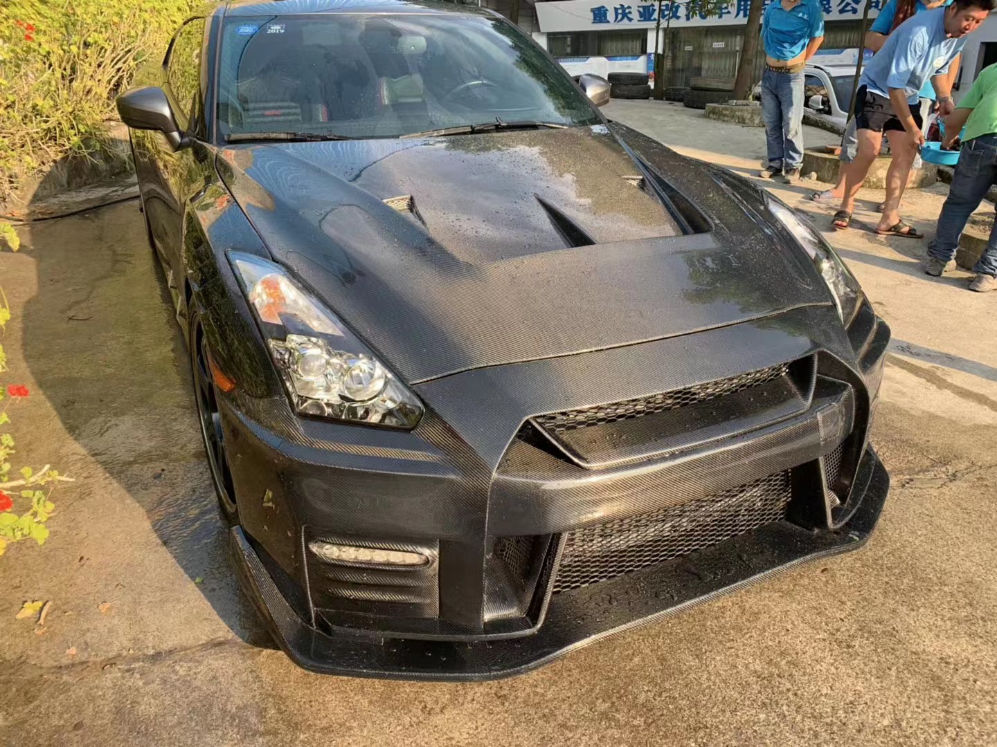 Carbon Fibre Gtr Body Kit GTR R35 Carbon Fiber Hood LB Style