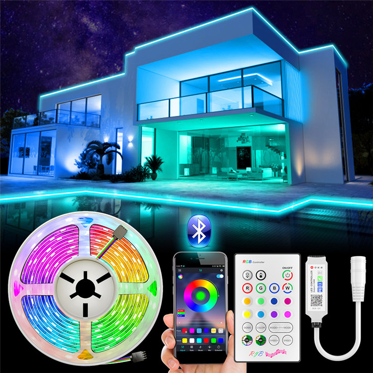 5m Rgb LED Strip Light Waterproof With Remote 5050 Smd 44 Key Remote