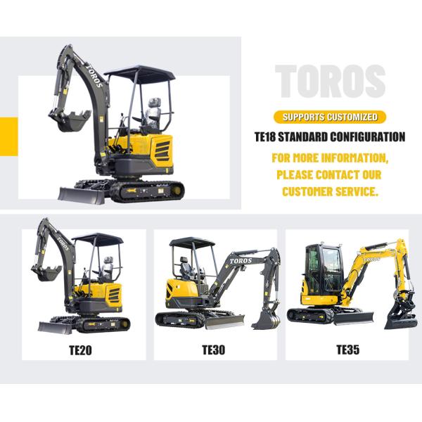 Mini excavator 1200kg operating weight, Kubota engine